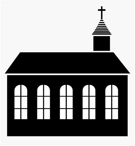 Transparent Church Clip Art Png - Silhouette Church Building, Png Download , Transparent Png ...