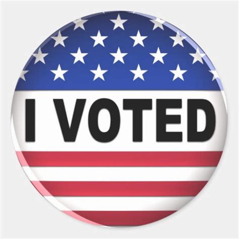 I voted - Sticker | Zazzle