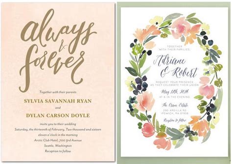 19 Totally Gorgeous Watercolor Wedding Invitations