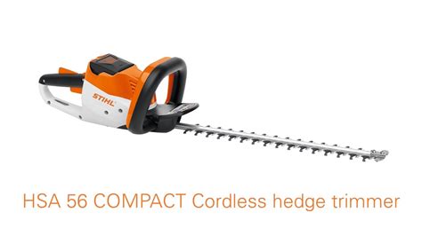 STIHL HSA 56 Cordless Hedge Trimmer Features & Benefits | STIHL GB - YouTube