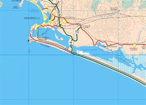 manzanillo, mexico | Este mapa muestra las ciudades de Manzanillo ...