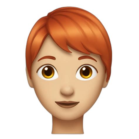 woman with red hair drinking bubbletea | AI Emoji Generator