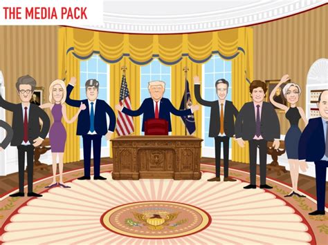 Cartoon animator actors Trump and the media | Upwork