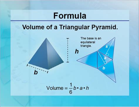 Formulas--Volume of a Triangular Pyramid | Media4Math