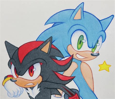 Sonic and shadow fan art (by me