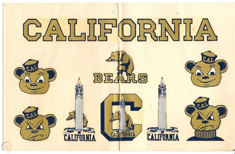 UC Berkeley Cal Bears 1941 Oski Mascot Campanile California Decal Stickers | #3878329604