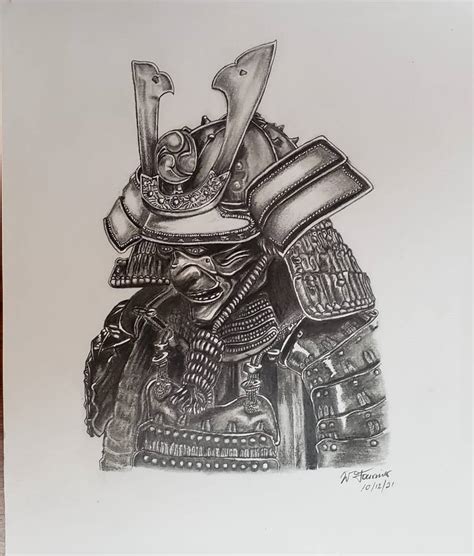 The Samurai Drawing by Willy Fournier | Saatchi Art