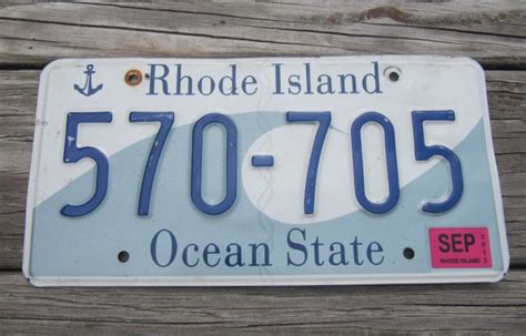 Rhode Island Wave License Plate Ocean State 2013 - Rhode Island ...