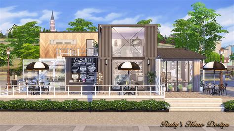 Sims4 Container Coffee Shop | Home Design Interior