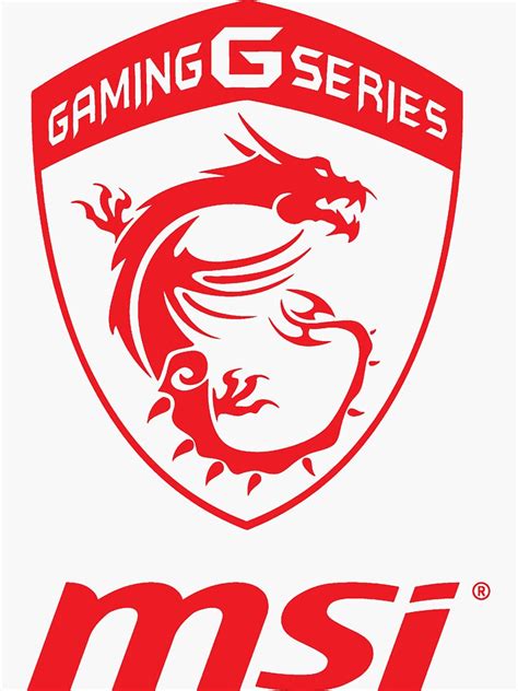 "MSI Gaming Series Transparent Logo red" Sticker for Sale by cacinadam | Redbubble