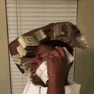 Money Makeitrain Rain Guap Dollar | GIF | PrimoGIF