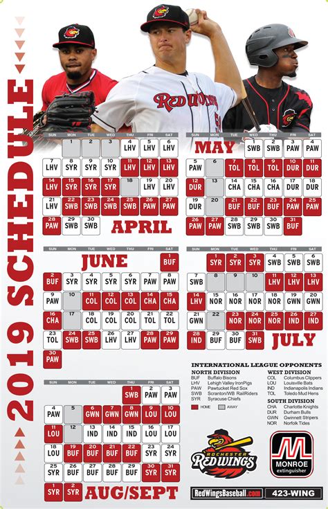 Red Wings announce 2019 schedule - Pickin' Splinters