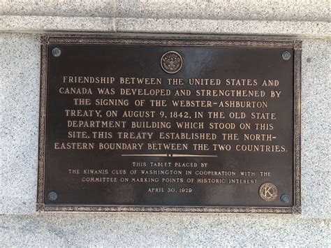 Webster-Ashburton Treaty Historical Marker