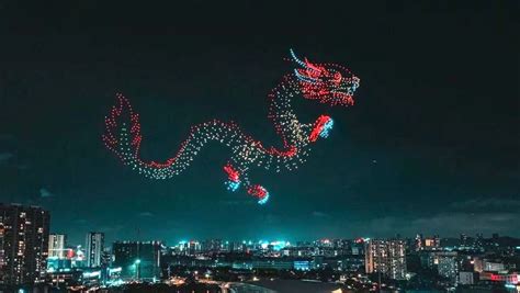 Catch a magnificent dragon themed drone light show at Marina Bay waterfront this February [2024]