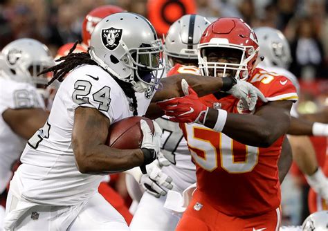 Raiders versus Chiefs in AFC West showdown