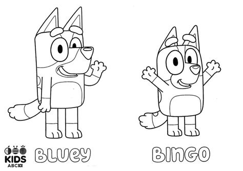 bluey coloring page | Kids colouring printables, Coloring pages, Baby ...