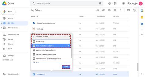 4 Methods: Move Files from My Drive to Shared Drive