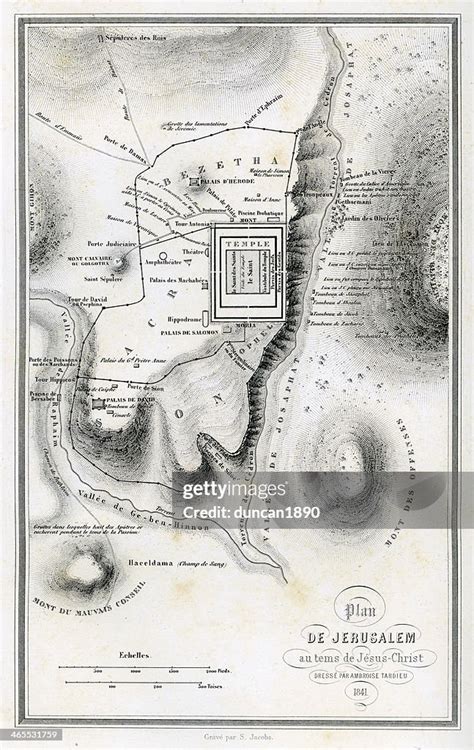 Map Of Ancient Jerusalem High-Res Vector Graphic - Getty Images