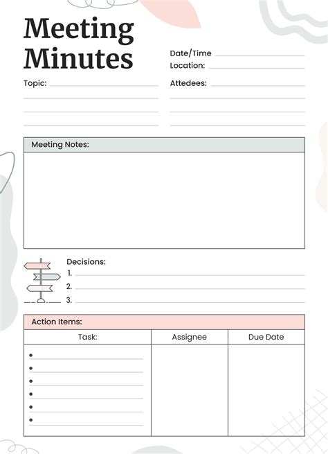 Meeting Minutes Template Google Docs | dev.onallcylinders.com