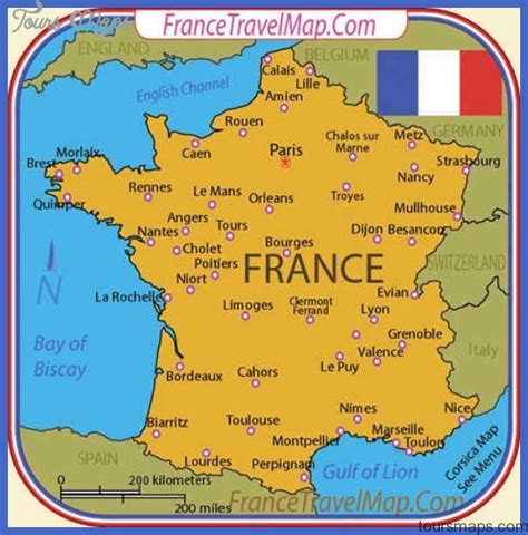 France Map Tourist Attractions - ToursMaps.com