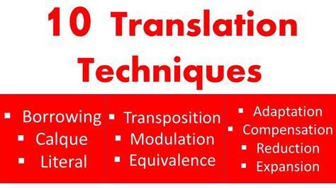 Translation techniques & Strategies that could make your translation ...