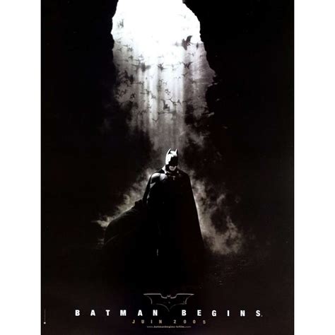 BATMAN BEGINS French Movie Poster - 15x21 in. - 2005