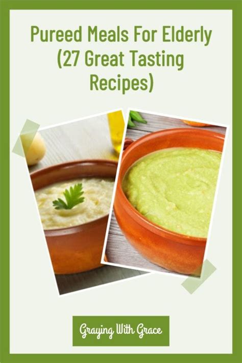 Pureed Meals for Elderly (27 Great Tasting Recipes) | Pureed food recipes, Recipes, Food