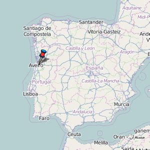 Estarreja Map Portugal Latitude & Longitude: Free Maps