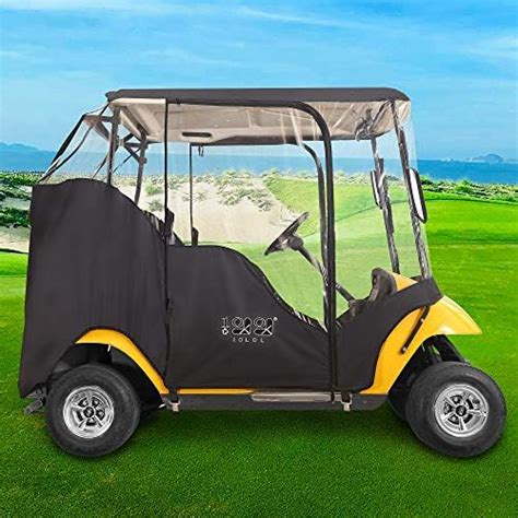 10L0L 2 Passenger Golf Cart Enclosures for EZGO TXT with Security Side ...