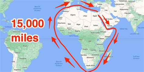 Ships stuck at the Suez Canal are considering a detour thousands of miles around Africa because ...