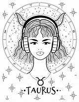 Taurus Coloring Pages Free Printable Zodiac Fun sketch template