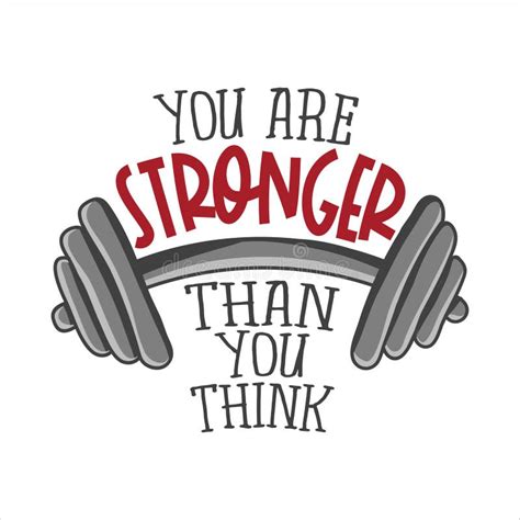 You are Stronger Than You Think. Motivational Quote Stock Vector - Illustration of explain ...