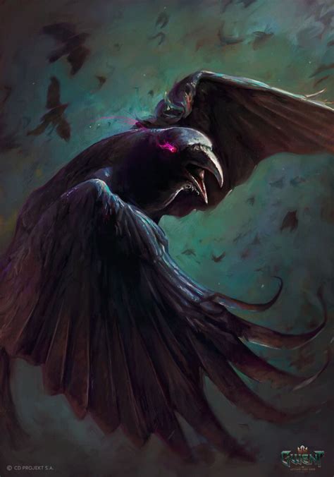 ArtStation - Crow Token, Maciej Laszkiewicz | Raven art, Crow art, Crow ...