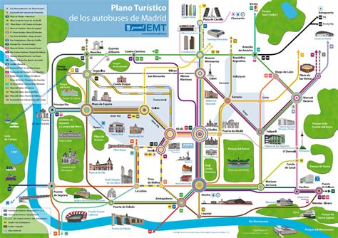 Madrid bus map - Bus Madrid map (Spain)