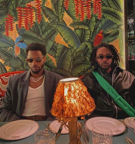 NYC — Dave Free & Kendrick Lamar at dinner, Summer 2022.