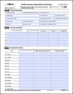 Form 1095 A Sample | amulette