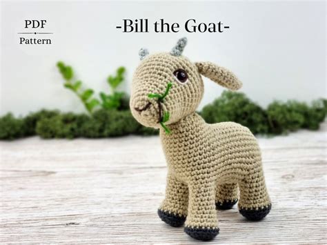 Goat Crochet Pattern, Amigurumi Goat, PDF Download, Crochet Kid, Billy ...