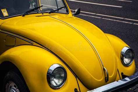 Bright Yellow Retro Car Headlight Close-up Editorial Photo - Image of antique, light: 69546311