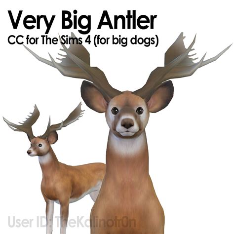 Deer Antlers _ Horns for pets the sims 4 - SIMS4 Clove share Asia Tổng ...