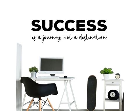 Success Motivational Quote Office Wall Art | Inspirational Quote Wall Decals
