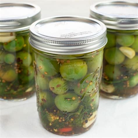 Quick pickled green cherry tomatoes. | Recipe | Cherry tomato recipes, Green cherries, Pickled ...