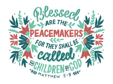 Bible Verse "Blessed are the Peacemakers" by Ola-la-la on Dribbble