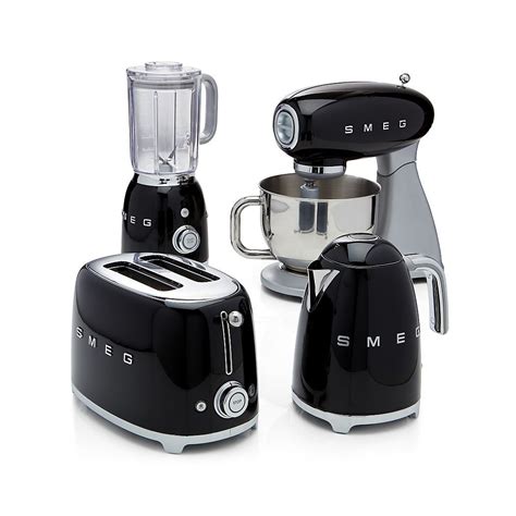 Smeg Black Retro Electric Tea Kettle + Reviews | Crate & Barrel | Retro kitchen appliances ...