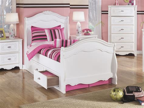 Exquisite White Twin Sleigh Bed with Under Bed Storage - Shop for Affordable Home Furniture ...