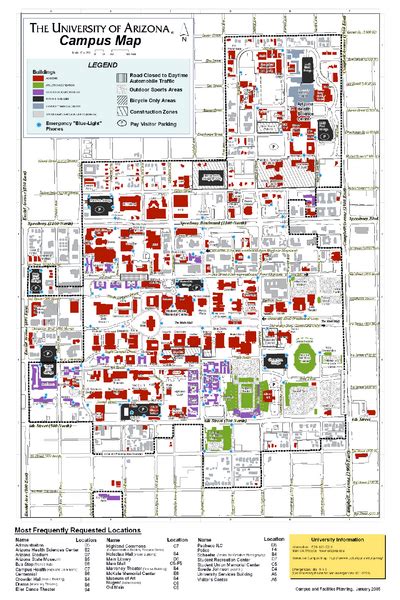 University Of Arizona Campus Map ~ AFP CV