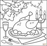 Christmas Dinner coloring page  Free Printable Coloring Pages sketch template