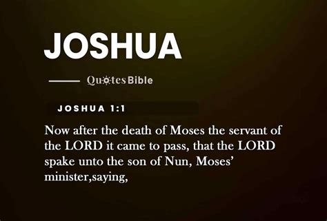 Joshua Bible Verses