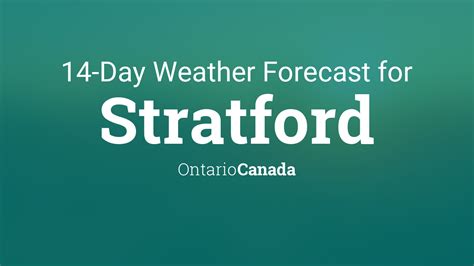 Stratford, Ontario, Canada 14 day weather forecast