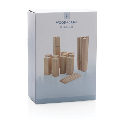 Wooden kubb set - GiftUp