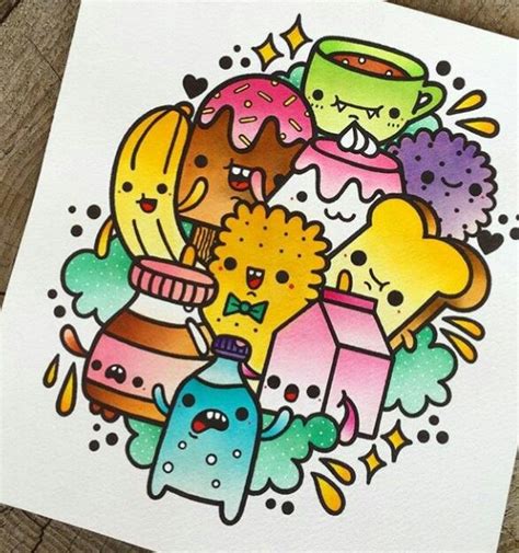 Cute Doodles Drawings, Doodle Art Drawing, Kawaii Doodles, Doodle Art ...